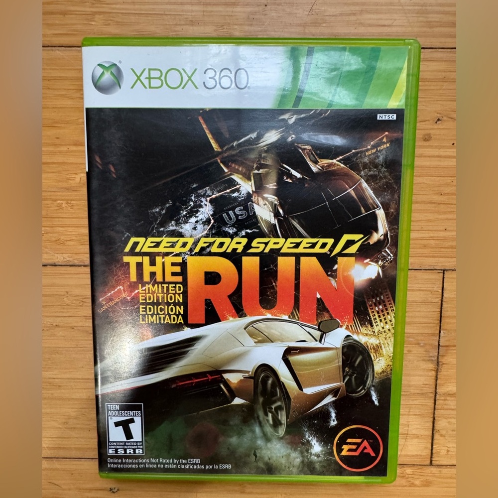 Need for Speed The Run Limited Edition Xbox 360 No Manual